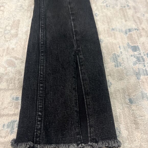 Abercrombie & Fitch Women's The Skinny High Rise Curve Black Slit Jeans 26 2R - Picture 7 of 15
